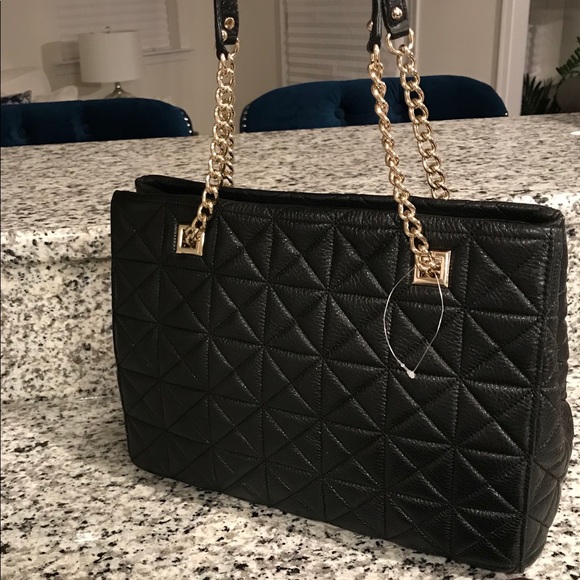 ✨SOLD!✨♠️Kate Spade NEW! Large Quilted Leather Bag - Picture 4 of 8